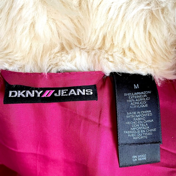 DKNY faux fur bomber jacket - Picture 7 of 7